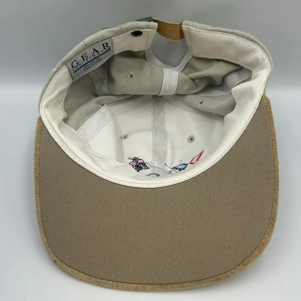 Vintage Wickes Lumber NEW Golf Snapback Baseball Hat Tan Adjustable Casual 1990s